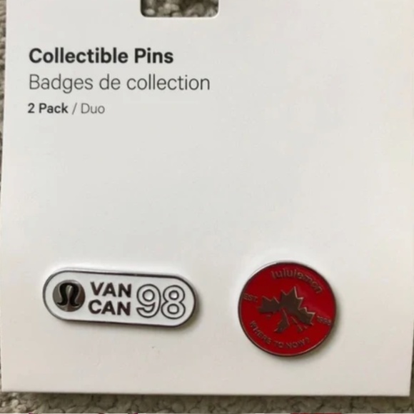 LULULEMON- Collectible Pins 2 Pack.New. - Picture 2 of 4